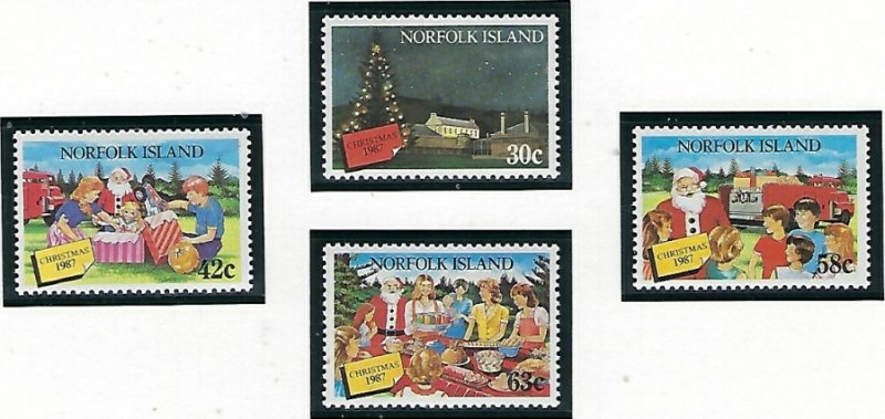 Norfolk Is 422-25 MNH 1987 Christmas (fe4056)