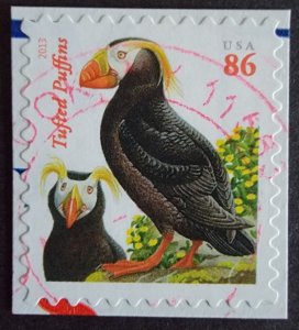 US 4737 (2013 Tufted Puffins, red date)