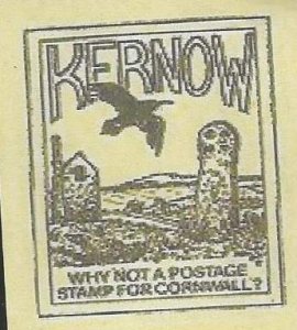 KERNOW - Why Not A Postage Stamp #1 - Imperf Single Stamp - M N H- Private Issue