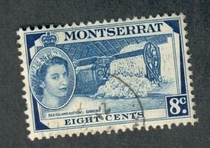 Montserrat #135 used single