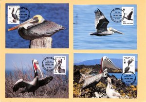 British Virgin Islands WWF World Wild Fund for Nature maxicards pelicans birds