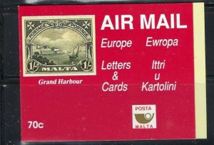 Malta 790a MNH 1991 Booklet one pane of 10 (fe6349)