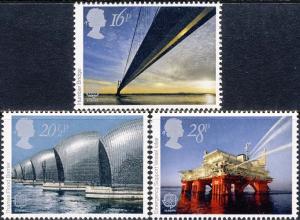Great Britain 1983 Sc 1019-21 Engineering Feats Stamp MNH