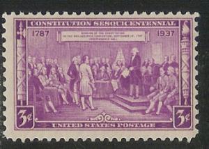 US Cat # 798, Constitution, M-LH*-