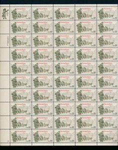 UNITED STATES (US) 2152 22c VETERANS KOREA NH SHEET 0F 50