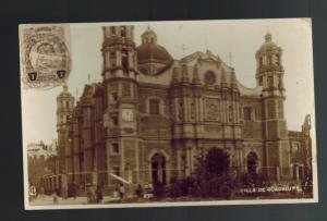 1921 Mexico City DF Mexico RPPC Postcard Cover Villa de Guadalupe