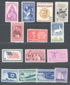 US - 1957 - Commemorative Year Set - Mint Never Hinged