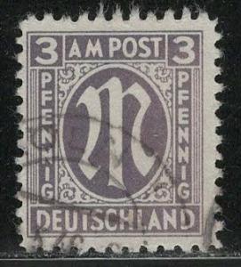 Germany AM Post Scott # 3N2, used