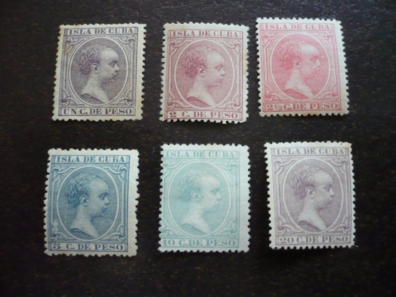 Stamps - Cuba - Scott# 135,139,143,146,149,153 - Mint Hinged Set of 6 Stamps