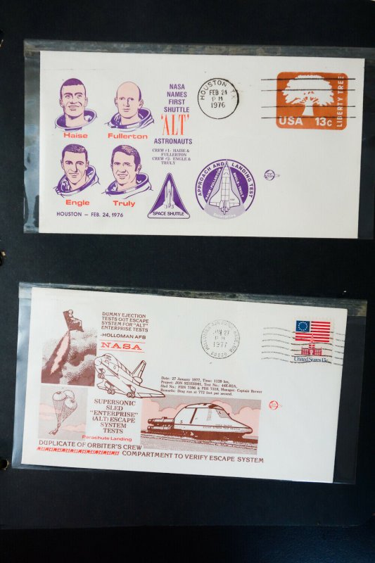 US Early Unsearched Space Program Stamp Covers Collection