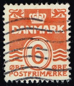 Denmark #224C Numeral; Used (2Stars)