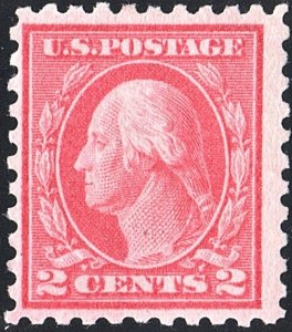 SC#463 2¢ Washington Single (1916) MLH