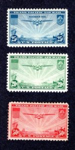 US C20-C22, F/VF, Unused, Original Gum, Hinged,  CV $21.40   .....   6783537