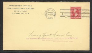 Just Fun Cover #279B on NEW YORK N. Y. MAY/29/1902 - 7 Bar cancel (my3114)