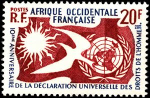 French West Africa #85, Complete Set, 1958, Never Hinged