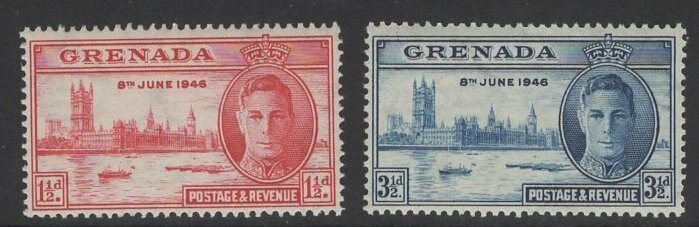 GRENADA SG164/5 1946 VICTORY MNH