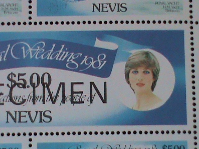 ​NEVIS-1981-SC# 139- RARE SPECIMEN-ROYAL WEDDING-MNH SHEET VF LAST ONE-RARE