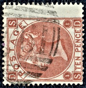 [sto774] GB Used in PUERTO RICO SG#Z102 10d Red-Brown (SD) C61 San Juan cv:£275