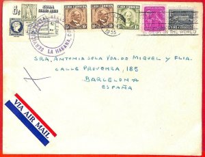 aa3631 - Havana - POSTAL HISTORY - AIRMAIL COVER  1955  Medicine TUBERCULOSIS