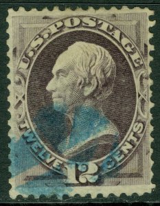 EDW1949SELL : USA 1870. Sc #151 VF, Used. Blue cancel. Choice stamp Catalog $245