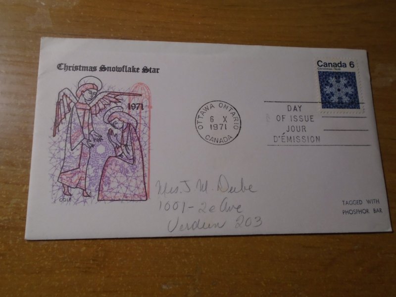 Canada  #  554p  FDC   Cole Cachet    addressed