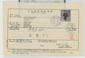 Ryukyu Islands  1969 Okinawa Parcel Custom Duty Receipt, postally used, comes with Ebay sales sheet 2005 that sold for $10.99