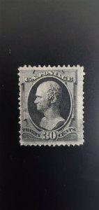 U.S. #165 30c Daniel Webster -- S.C.V. $140