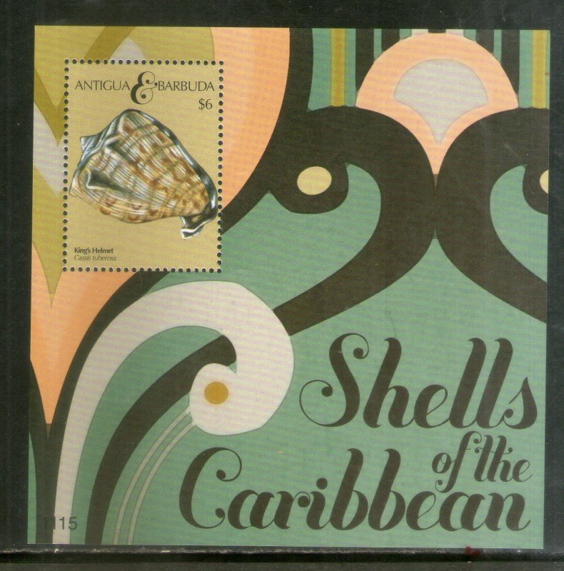 Antigua & Barbuda 2011 Sea Shells Marine Life Sc 3150 M/s MNH # 6269