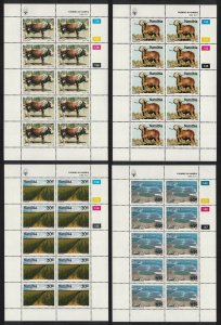 Namibia Cattle Sheep Irrigation Farming 4v Sheetlet SG#549-552