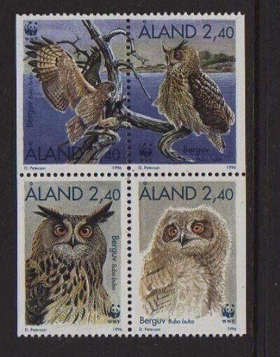 Finland Aland 1996 Sc 122-125 WWF set MNH