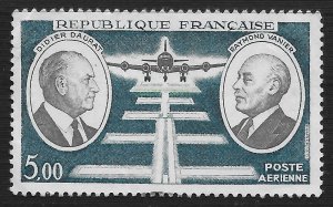 France #C45 5fr Didier Daurant, Raymond Vanier & Plane Landing at Night