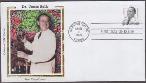 USA # 3428 FDC DR JONAS SALK, POLIO VACCINE PIONEER