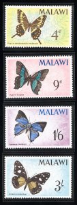 Malawi Stamps # 37-40 MNH XF Butterflies