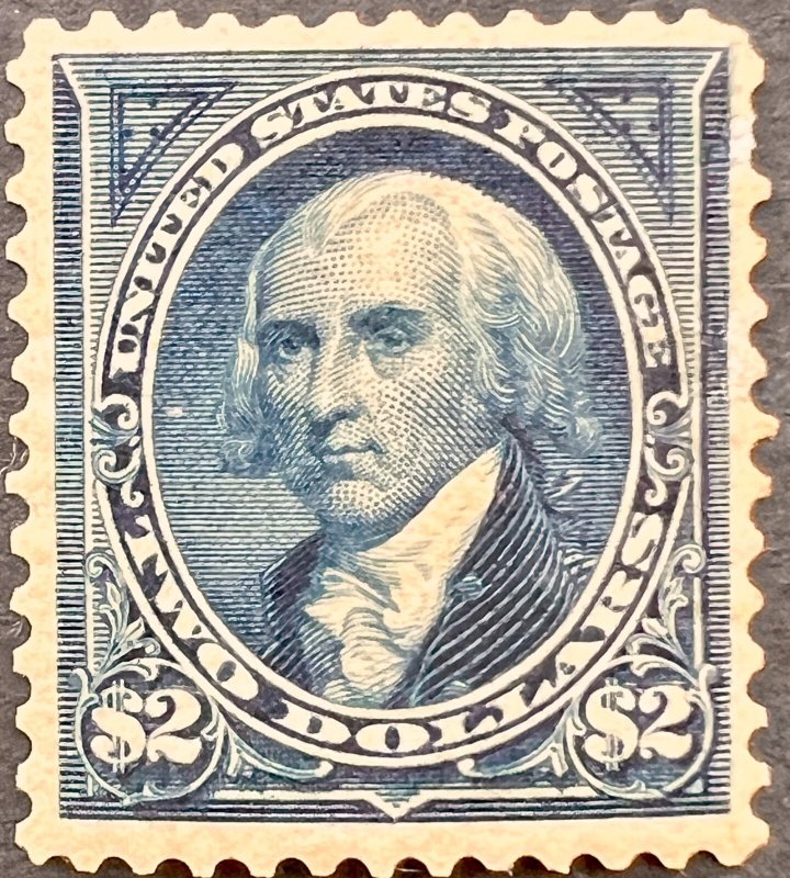 Scott#: 262 - James Madison $2 1894 BPE Perf 12 **UNUSED** single stamp MDOG VF