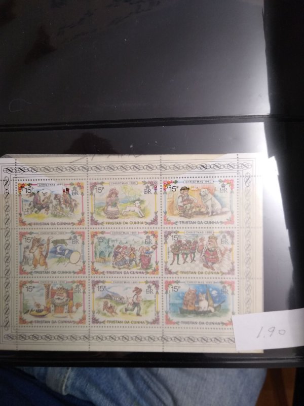collection on pages Tristan da Cunha 1980-90 PT: CV $113