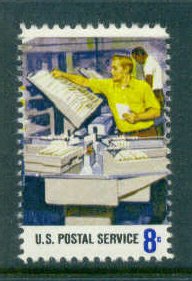 1493 8c Mail Canceling Fine MNH