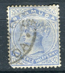 BERMUDA; 1880s classic QV Crown CA issue fine used 2.5d. value