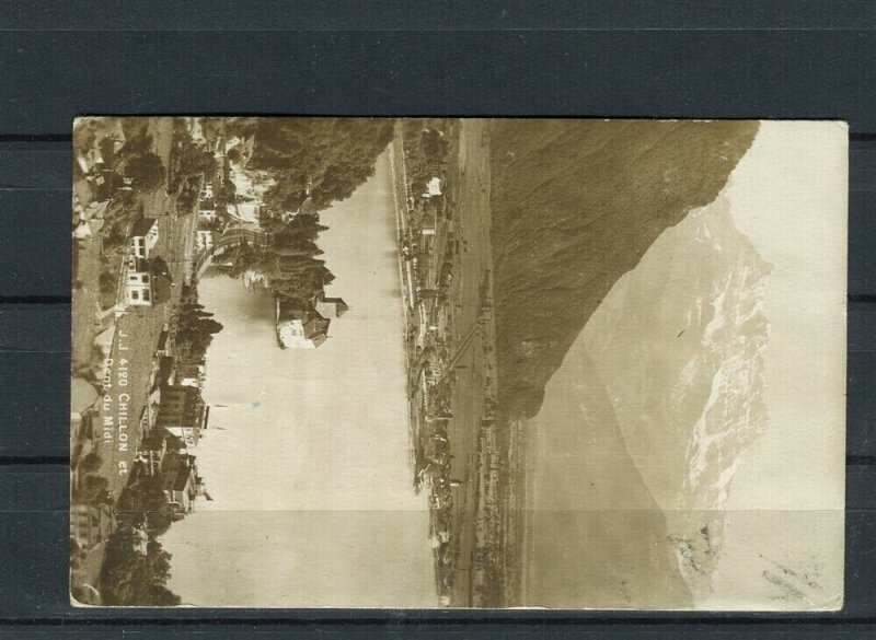 SWITZERLAND; 1922 early Photographic POSTCARD fine used item to Herpenden