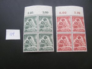 GERMANY BERLIN 1951 MNH SC 9NB6-7 BLOCKS MARGIN SET VF/XF $140 (114)