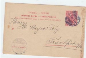 Serbia 1907  stamped stationary post card R20334