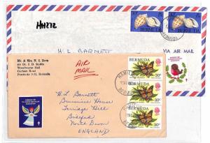 Bermuda Hamilton Cover Devon GB Airmail {samwells-covers]PTS 1981 HH272