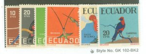 Ecuador #634-637/645-646  Single (Complete Set)