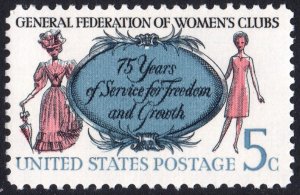 SC#1316 5¢ General Federation of Women's Clubs Issue (1966) MNH