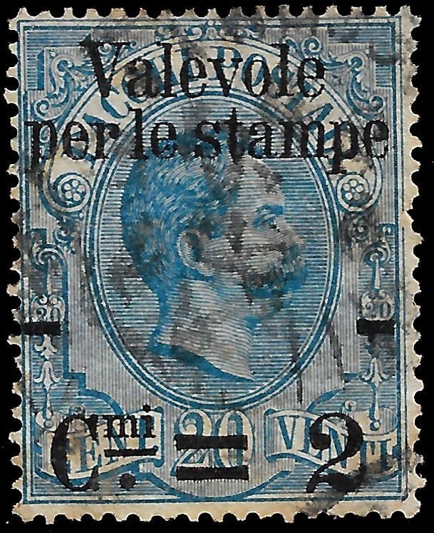 Italy 1890 Sc 59 U vg-f