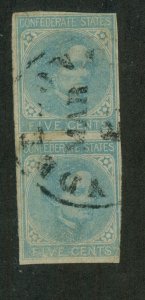 Confederate States - 7 - Pair - Fine/Very Fine - Used