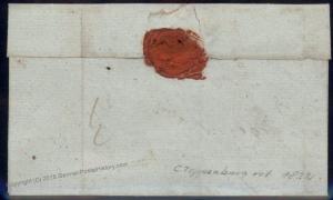 Germany States 1822 Oldenburg CLOPPENBURG Stampless Vorphila Cover 91859