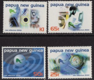 Thematic stamps PAPUA NEW GUINEA 1999 MILLENIUM 869/72 mint