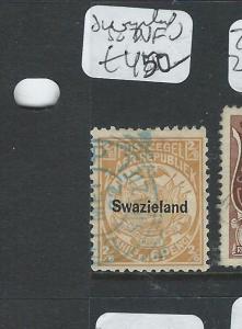 SWAZILAND  (P2407B) SG7  VFU  SCARCE STAMP!!