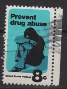 USA 1971 - Scott 1438 used - 8c, Prevent Drug Abuse