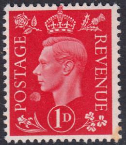 GB KGVI 1937 1d Scarlet SG463 Mounted Mint